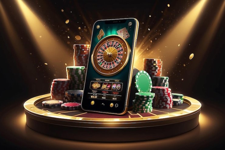 luckyplay homepage hero banner showing mobile sports and casino gaming